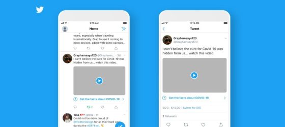 Twitter to add labels and warning messages to disputed and misleading COVID-19 info