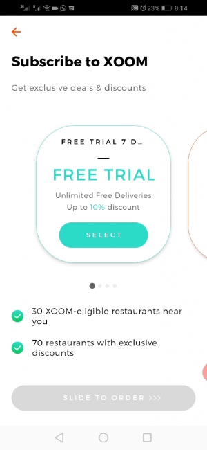 Cheetay-delivery-app-subscribe-to-Xoom-advertisement